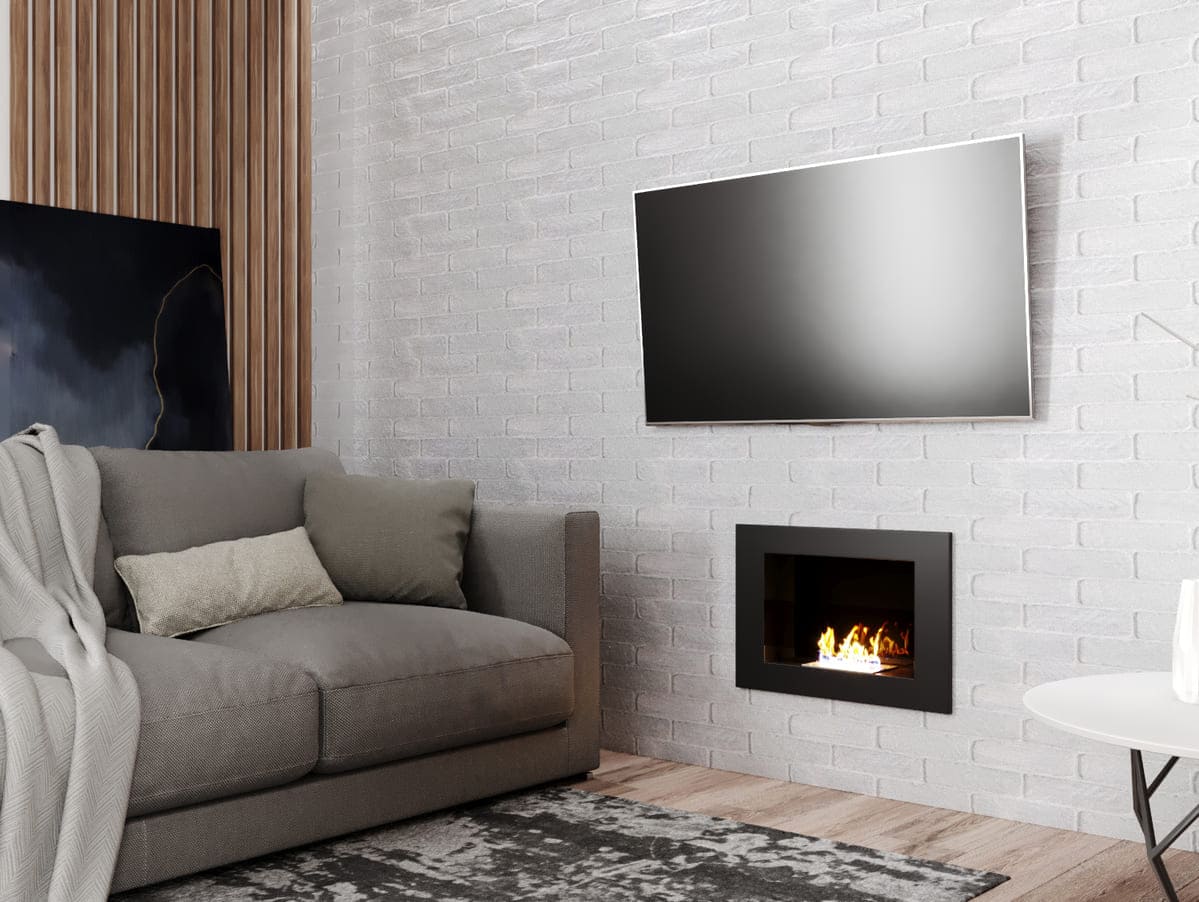 Биокамин "Русский огонь" Лайт 550V встраиваемый с защитным и декоративным стеклом по цене 19 650 руб.