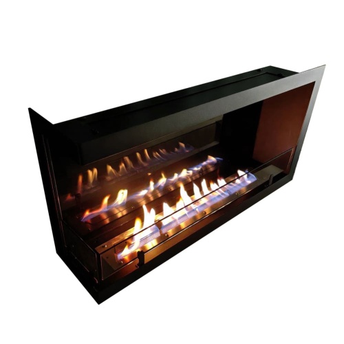 Биокамин "Русский огонь" Честер 1000 угловой левый с декоративным стеклом (стемалитом)