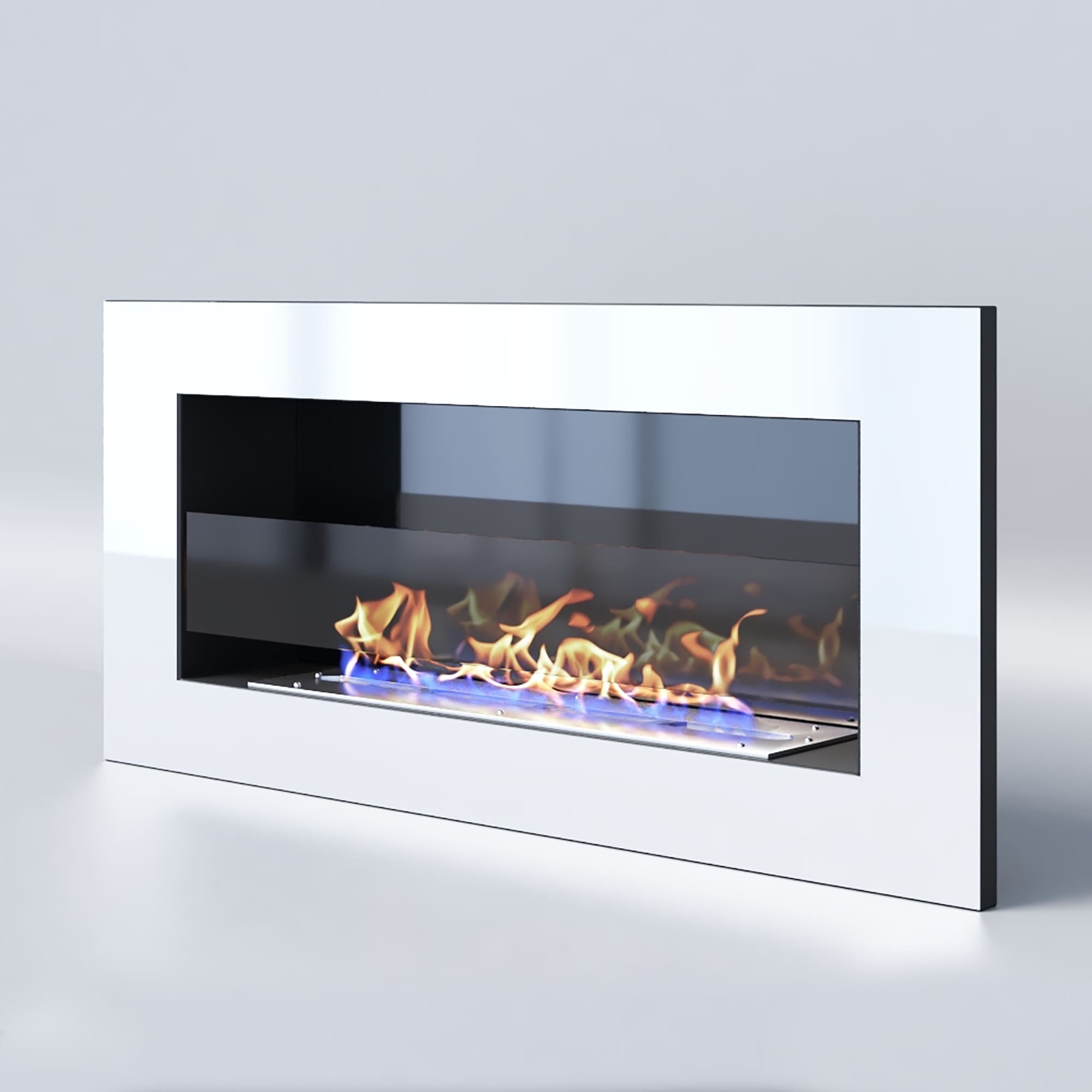 Биокамин "Русский огонь" Хай-тек 900V встраиваемый с декоративным стеклом (стемалитом) по цене 39 650 руб.