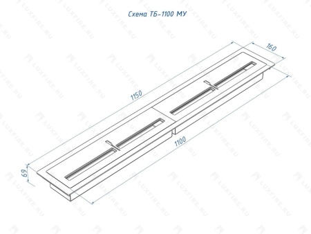 Топливный блок Lux Fire 1100 МУ по цене 61 710 руб.