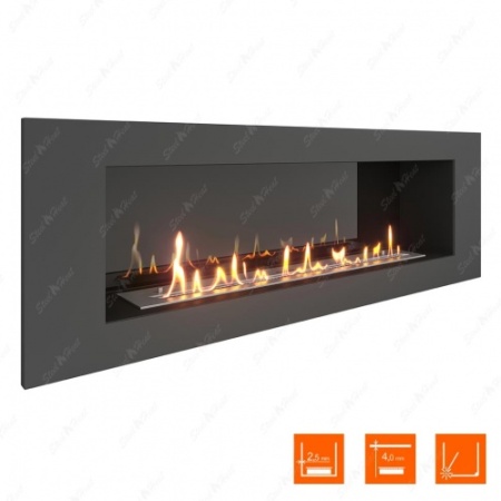 Биокамин SteelHeat LONG 1200 XL стемалит по цене 44 544 руб.